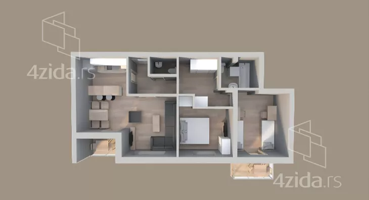 Trosoban stan | 4zida