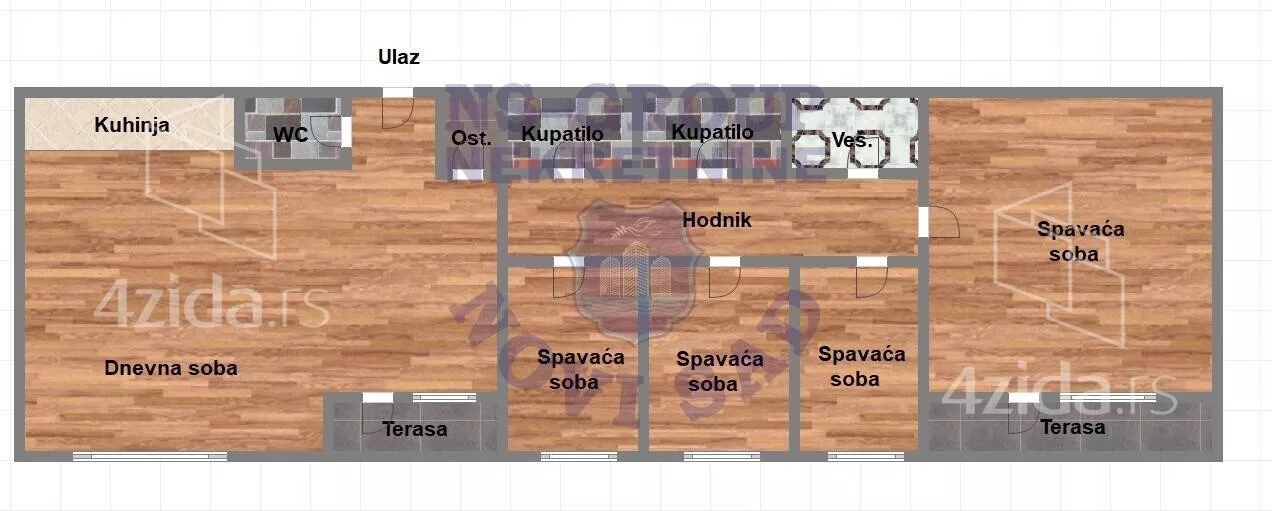 Petosoban stan | 4zida