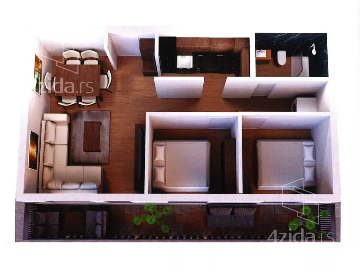 Trosoban stan | 4zida