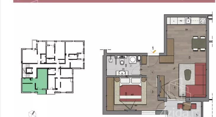 Dvosoban stan | 4zida