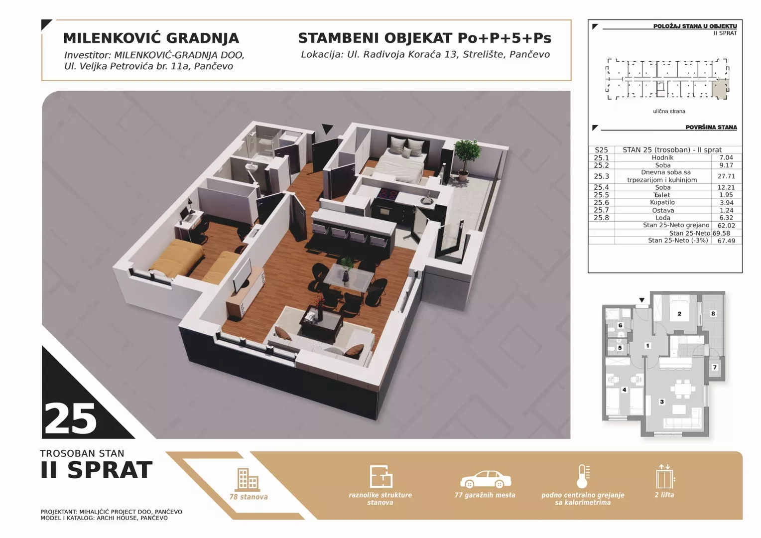Trosoban stan | 4zida