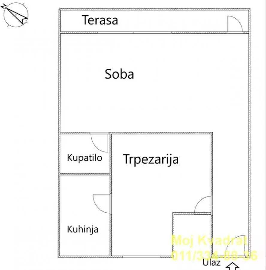 Jednosoban stan | 4zida
