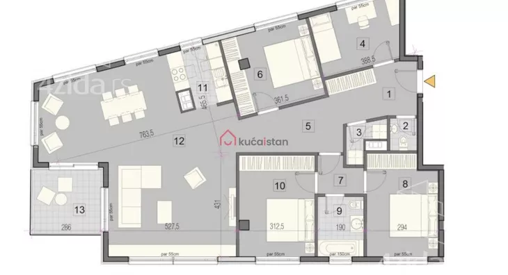 Petosoban stan | 4zida