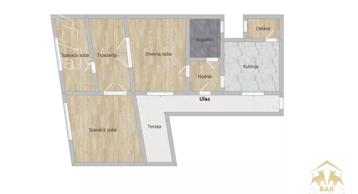 Trosoban stan | 4zida