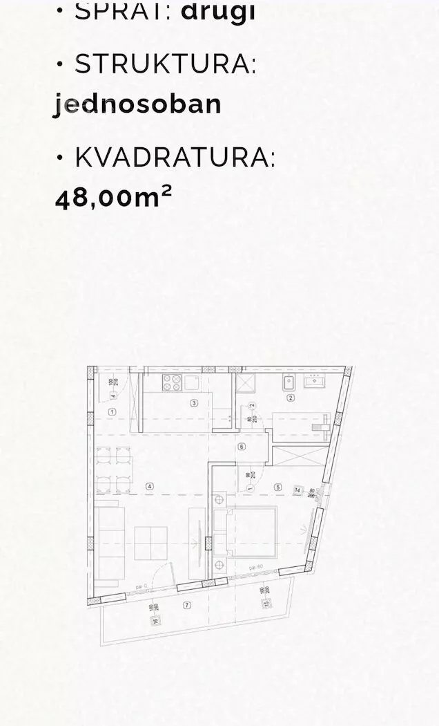 Jednoiposoban stan | 4zida