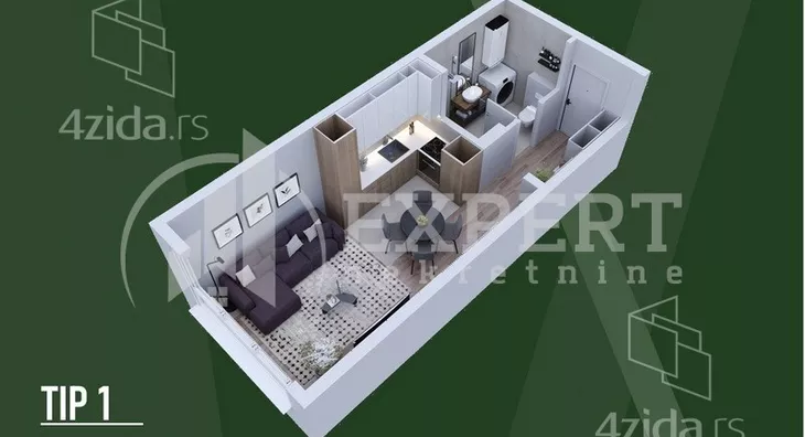 Jednosoban stan | 4zida