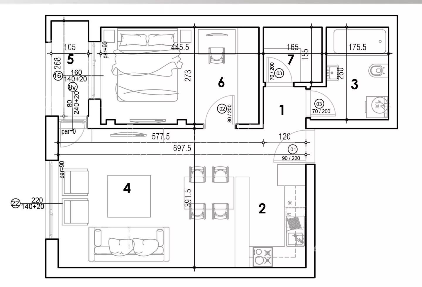 Dvosoban stan | 4zida