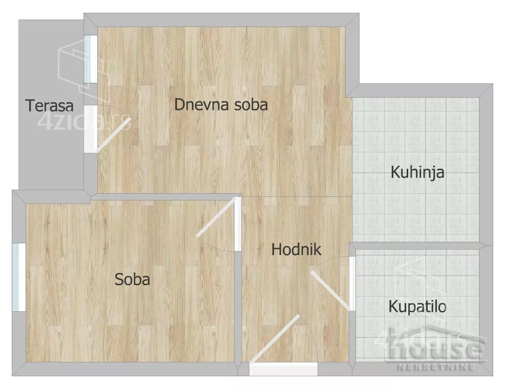 Jednoiposoban stan | 4zida