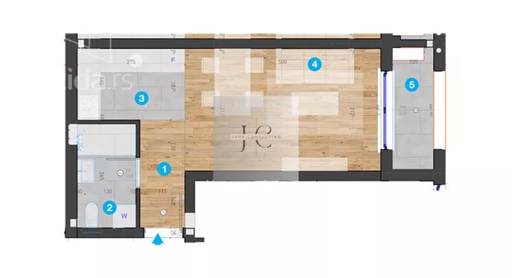 Jednosoban stan | 4zida