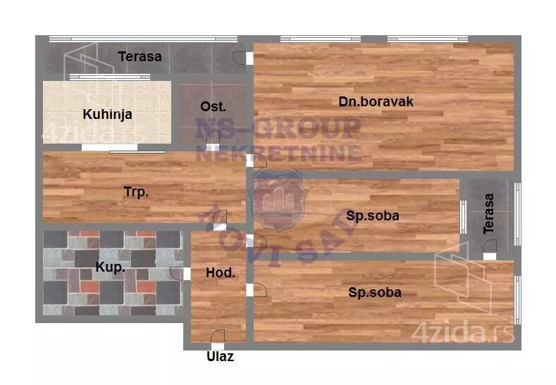 Trosoban stan | 4zida