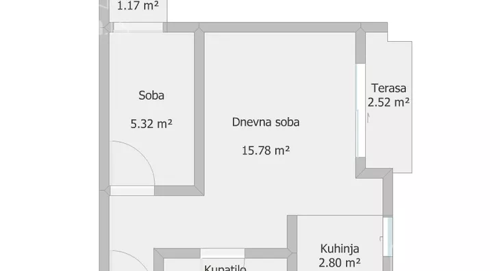 Jednoiposoban stan | 4zida