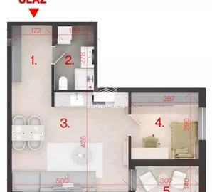 Dušanovac, Voždovac opština, Beograd, 1.5 stan | 4zida.rs