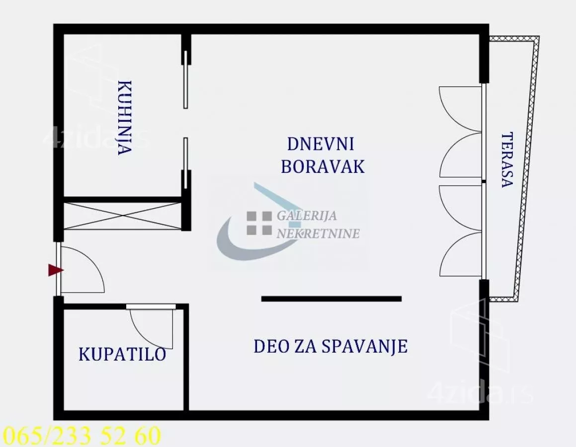 Jednosoban stan | 4zida