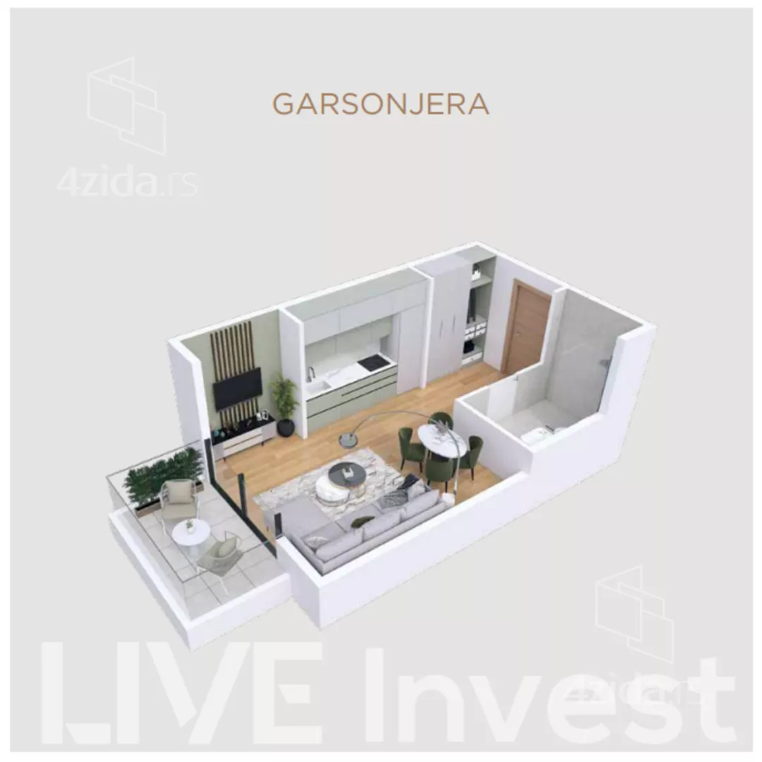 Garsonjera | 4zida
