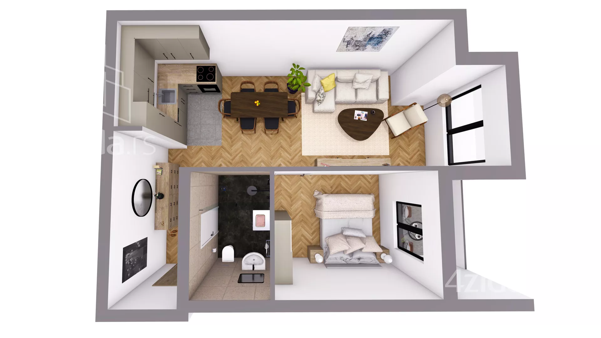 Dvosoban stan | 4zida