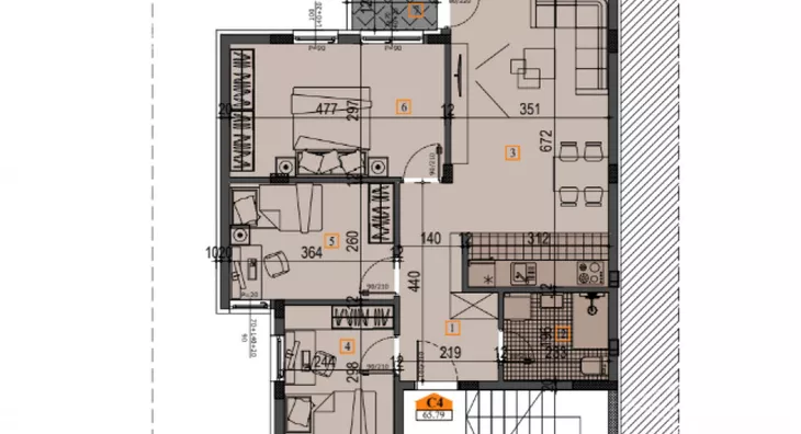 Troiposoban stan | 4zida