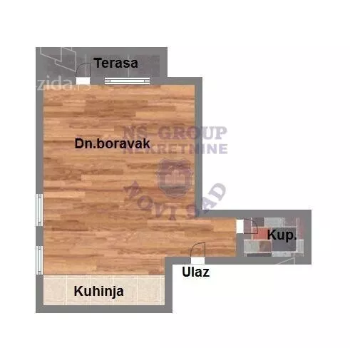 Jednosoban stan | 4zida