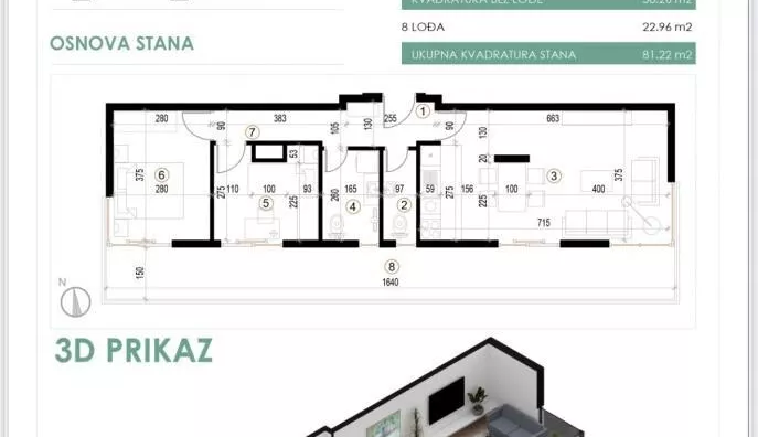 Trosoban stan | 4zida
