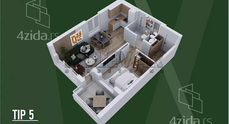 Dvosoban stan | 4zida