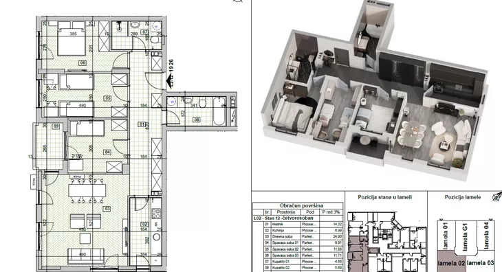 Četvorosoban | 4zida