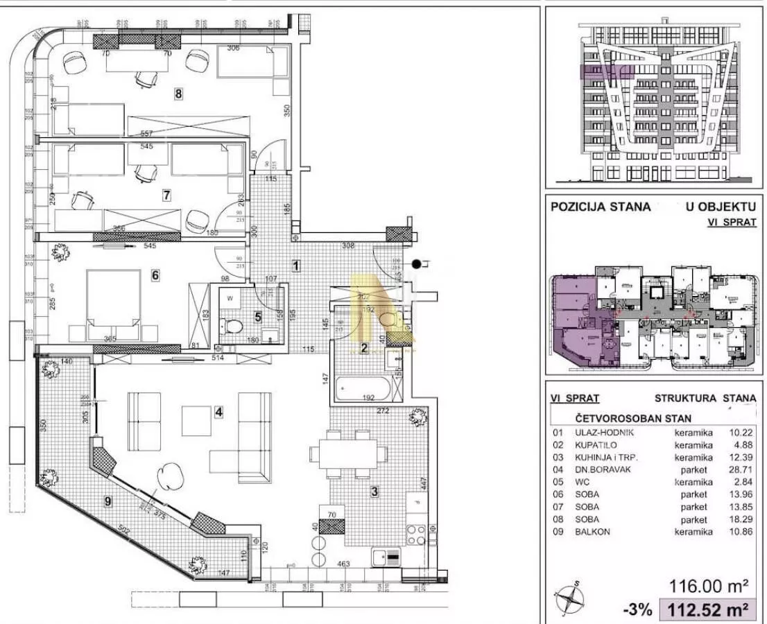 Četvorosoban stan | 4zida