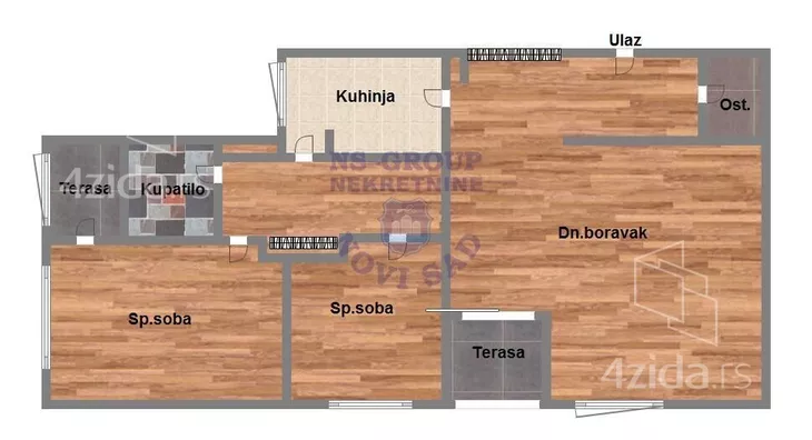 Trosoban stan | 4zida