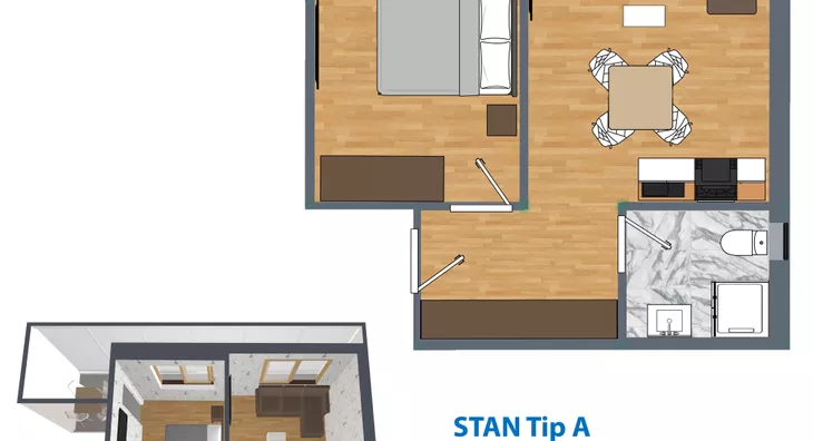 Jednosoban stan | 4zida