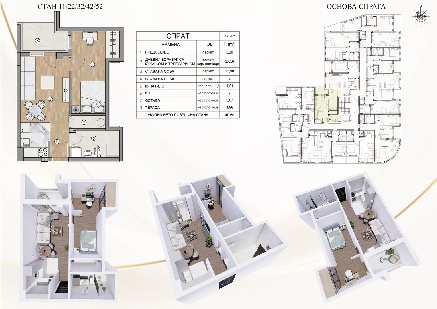 Jednosoban stan | 4zida