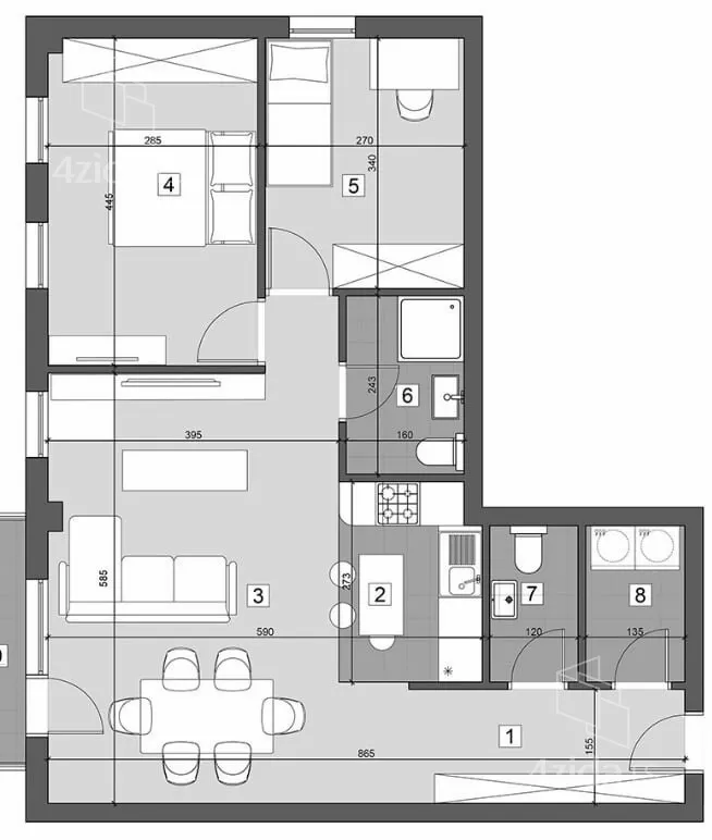 Dvoiposoban stan | 4zida