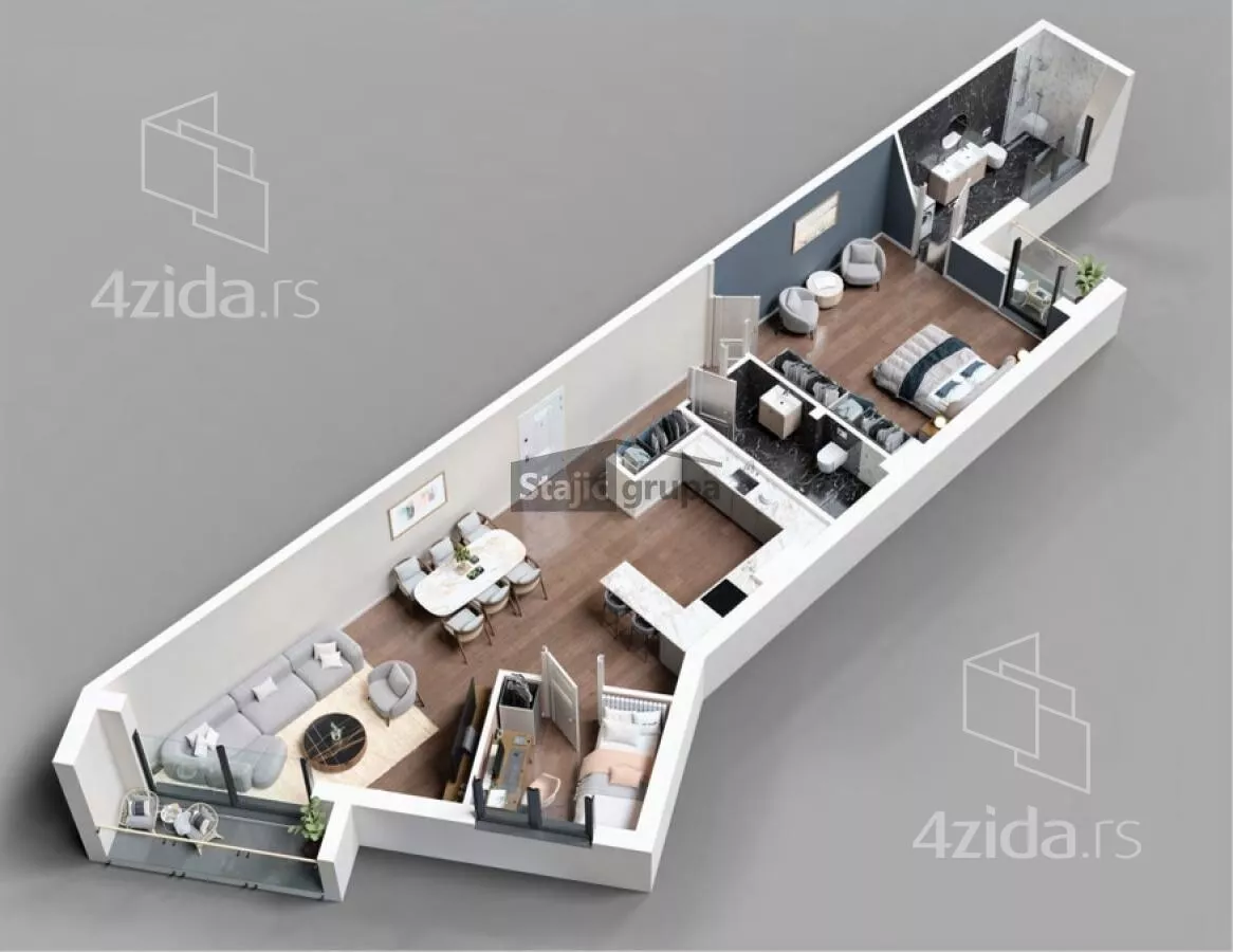 Dvoiposoban stan | 4zida