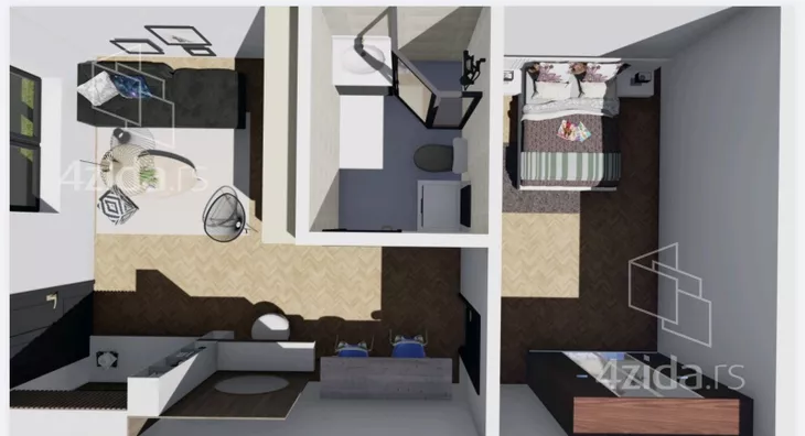 Jednoiposoban stan | 4zida