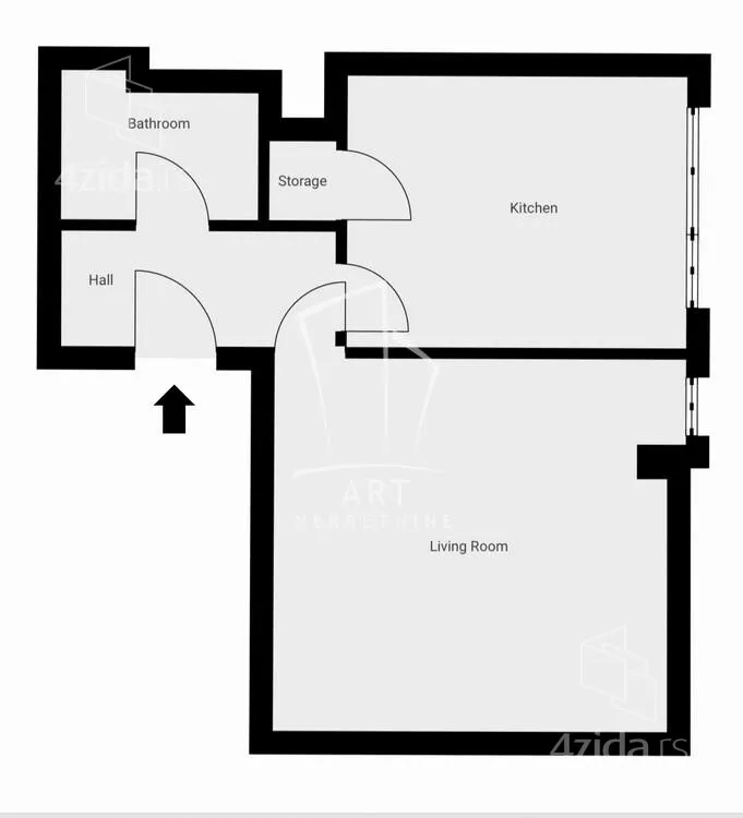 Jednoiposoban stan | 4zida