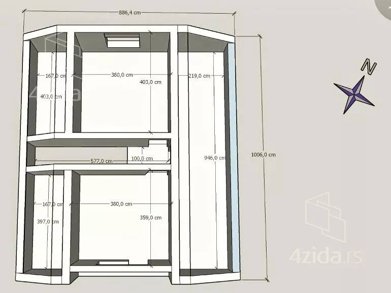 2-etažna kuća | 4zida