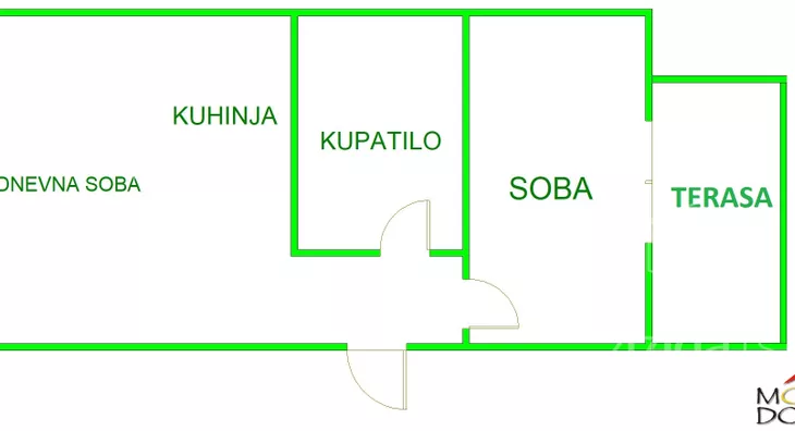Jednoiposoban stan | 4zida