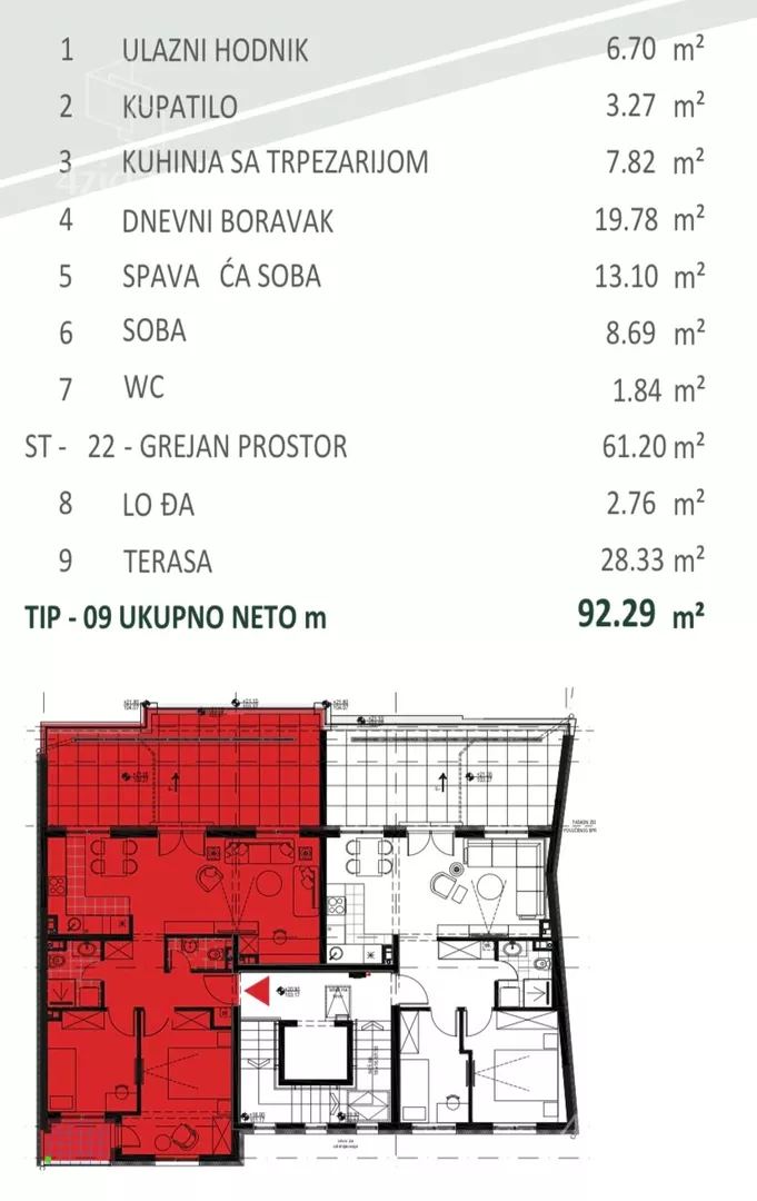 Trosoban stan | 4zida