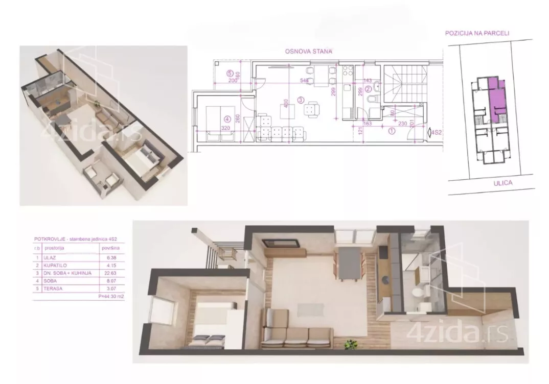 Dvosoban stan | 4zida