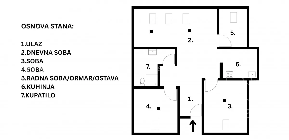 Trosoban stan | 4zida