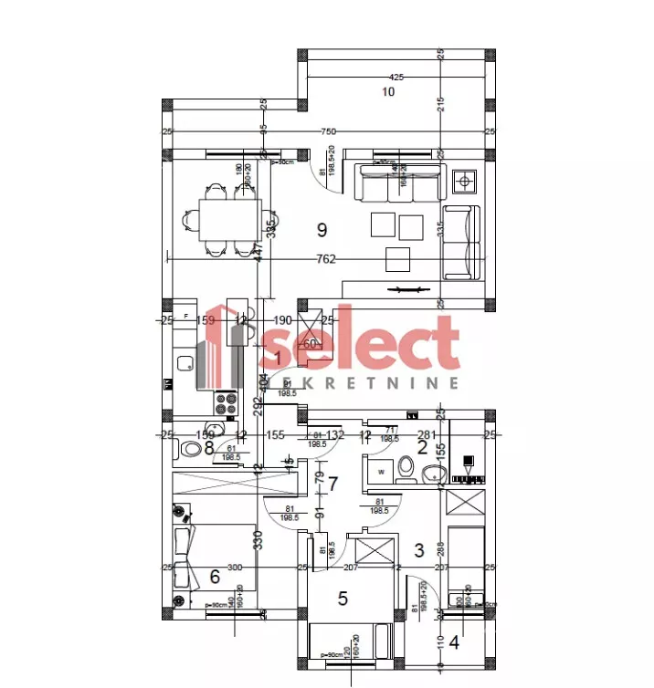 Troiposoban stan | 4zida