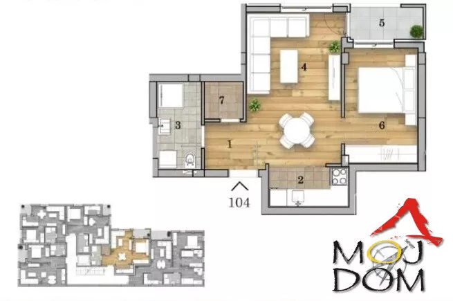 Jednoiposoban stan | 4zida