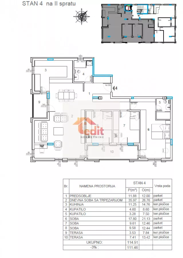 Troiposoban stan | 4zida