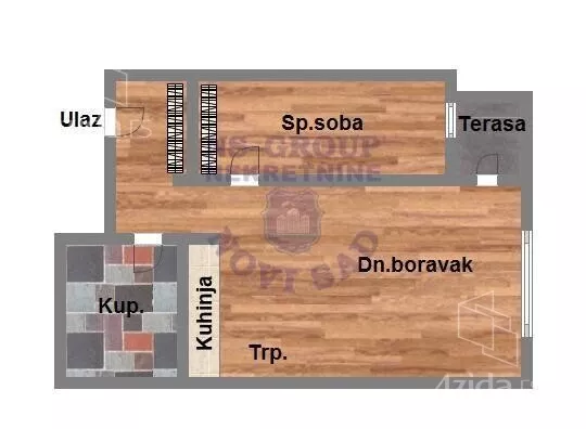 Jednoiposoban stan | 4zida