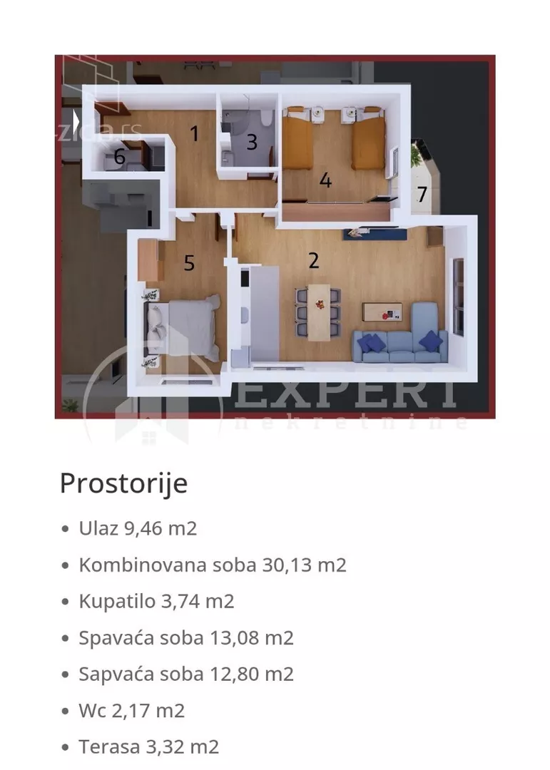 Trosoban stan | 4zida