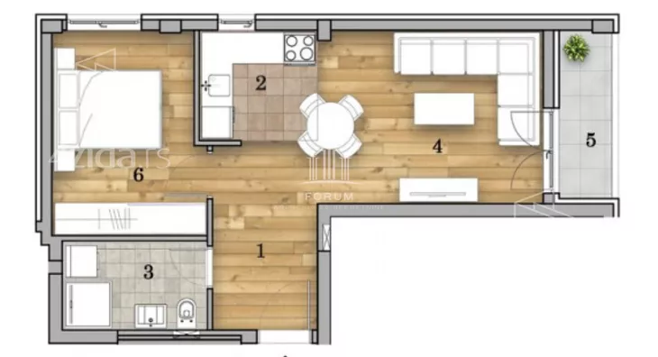 Dvosoban stan | 4zida