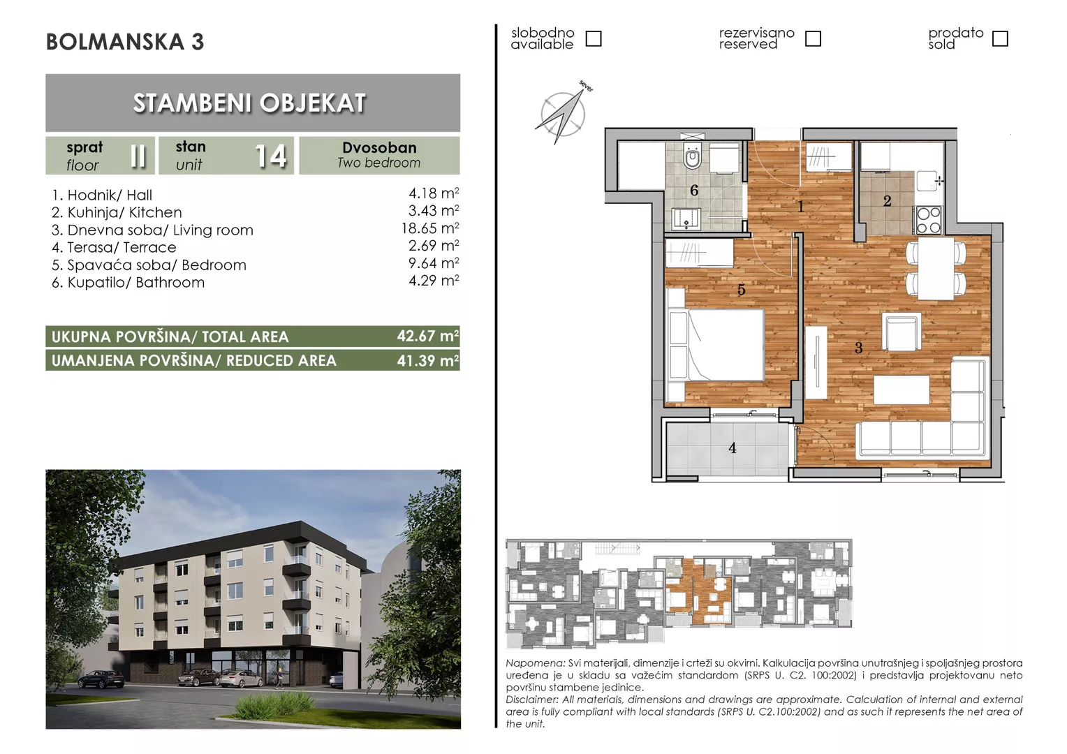 Dvosoban stan | 4zida