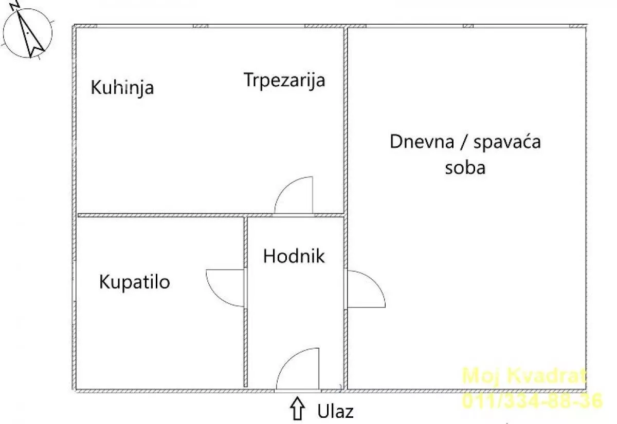 Jednosoban stan | 4zida