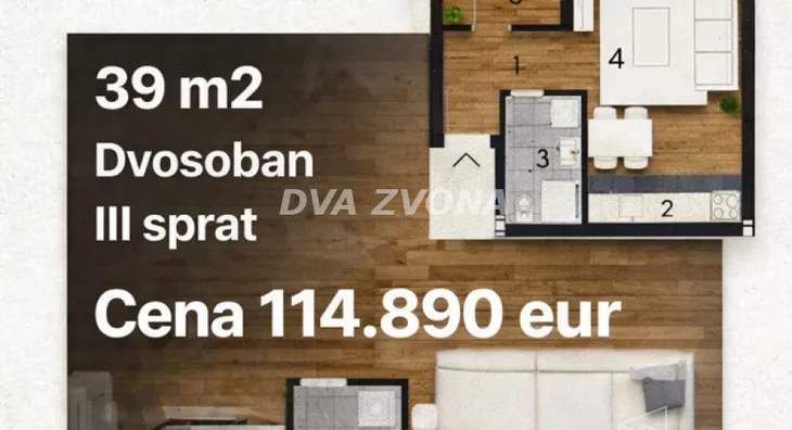 Dvosoban stan | 4zida