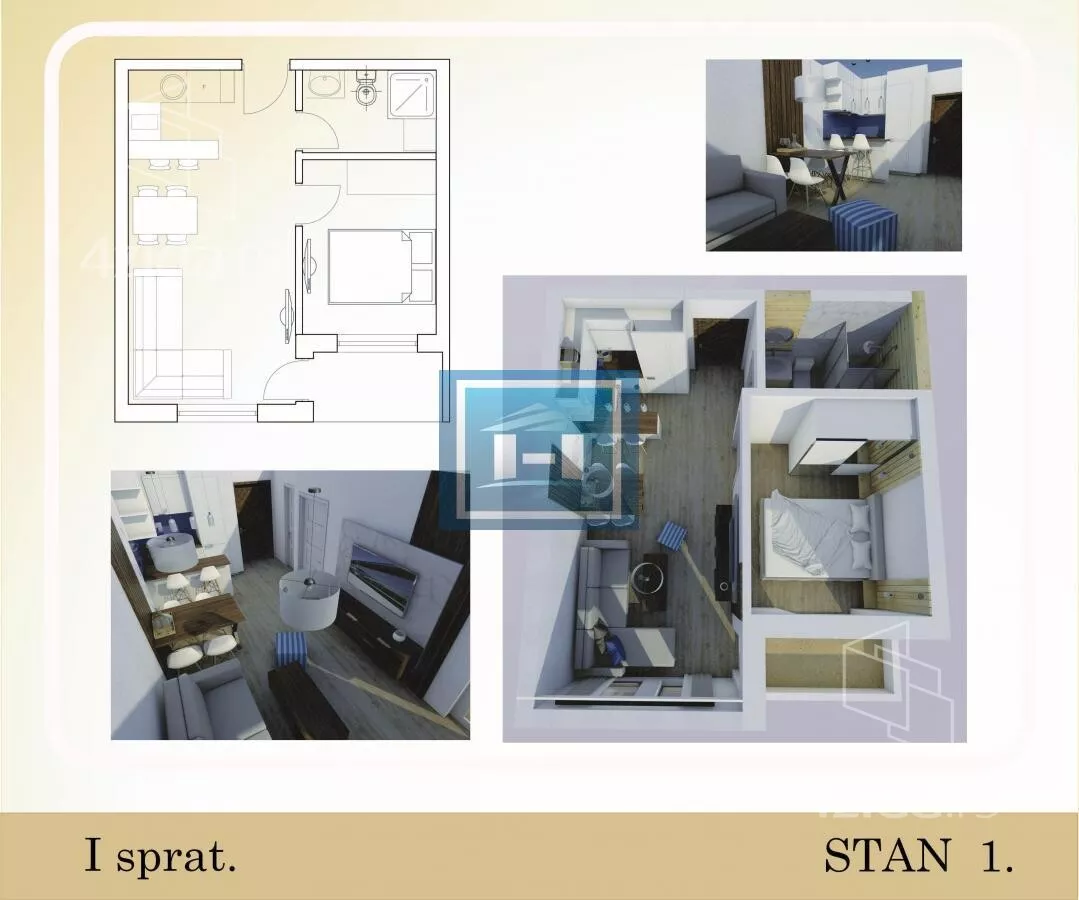 Jednosoban stan | 4zida
