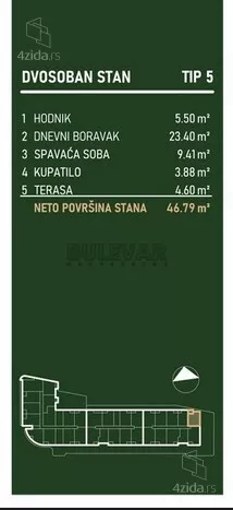 Dvosoban stan | 4zida