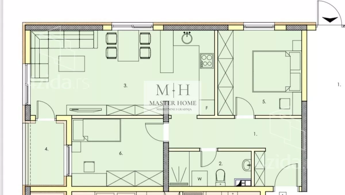 Jednosoban stan | 4zida