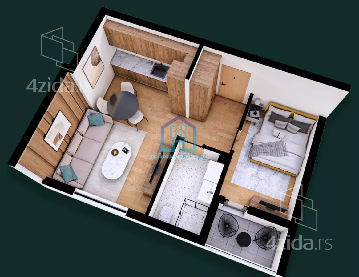 Jednoiposoban stan | 4zida